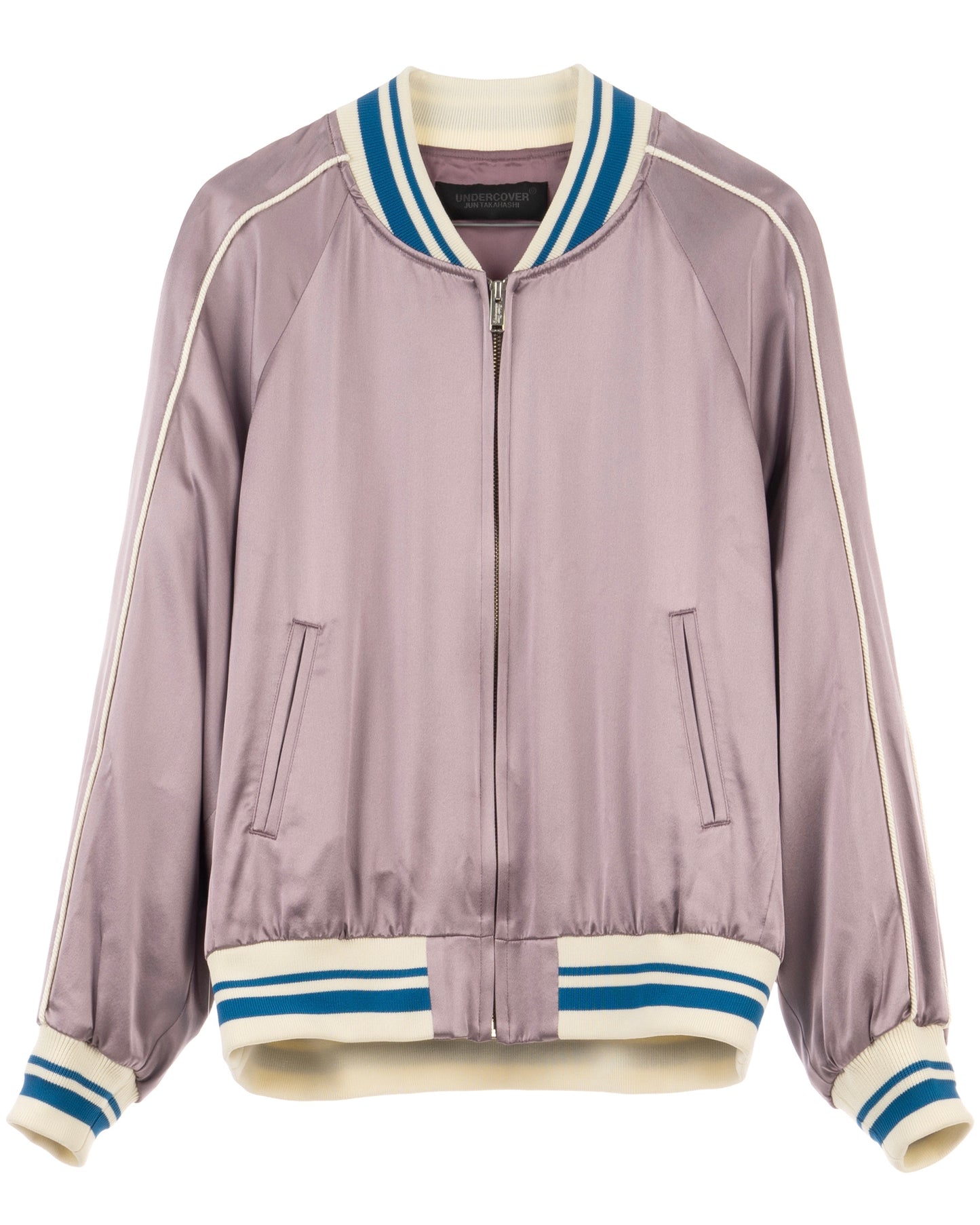 SILK LAVENDER BOMBER JACKET