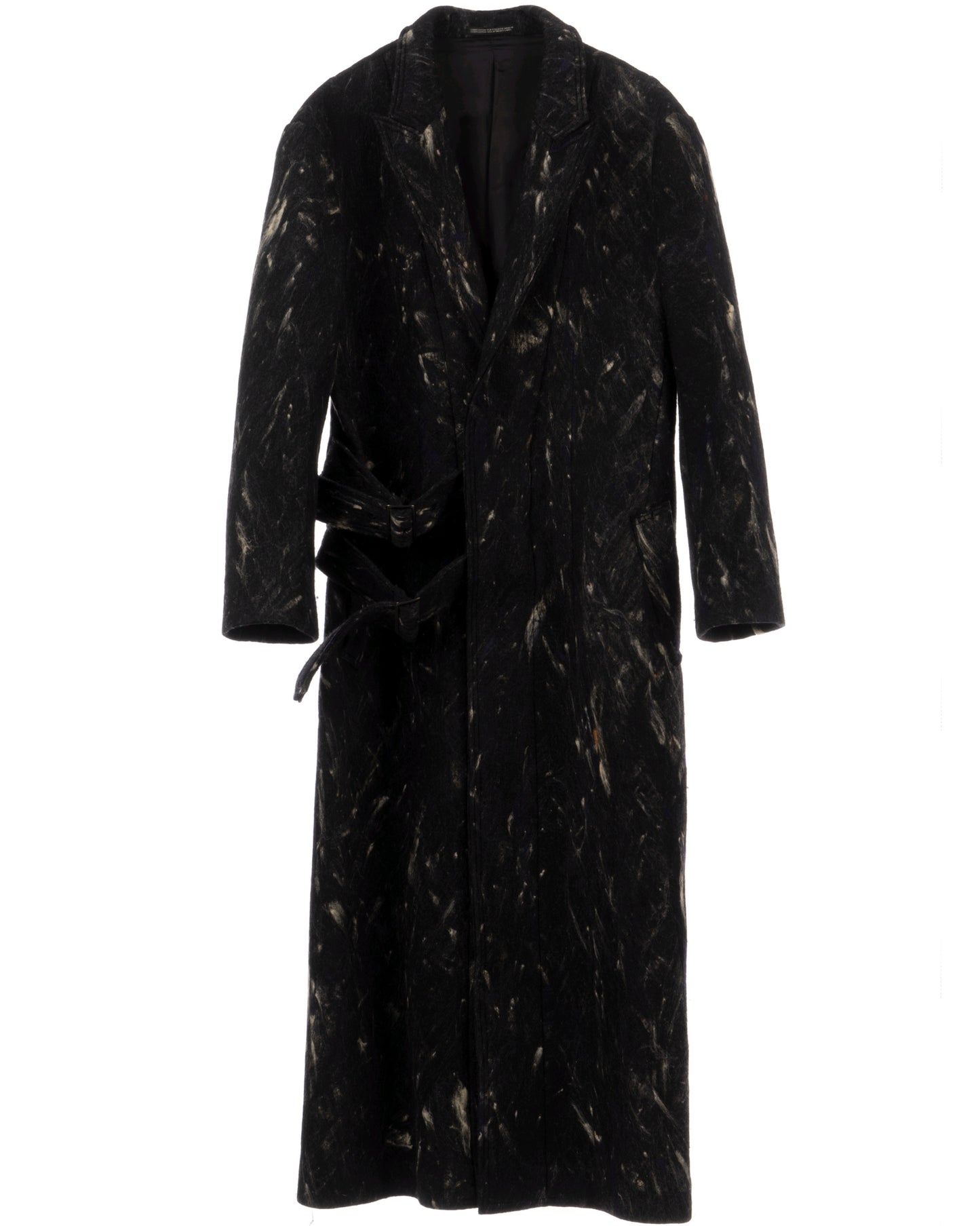 BLACK MARBLE COAT