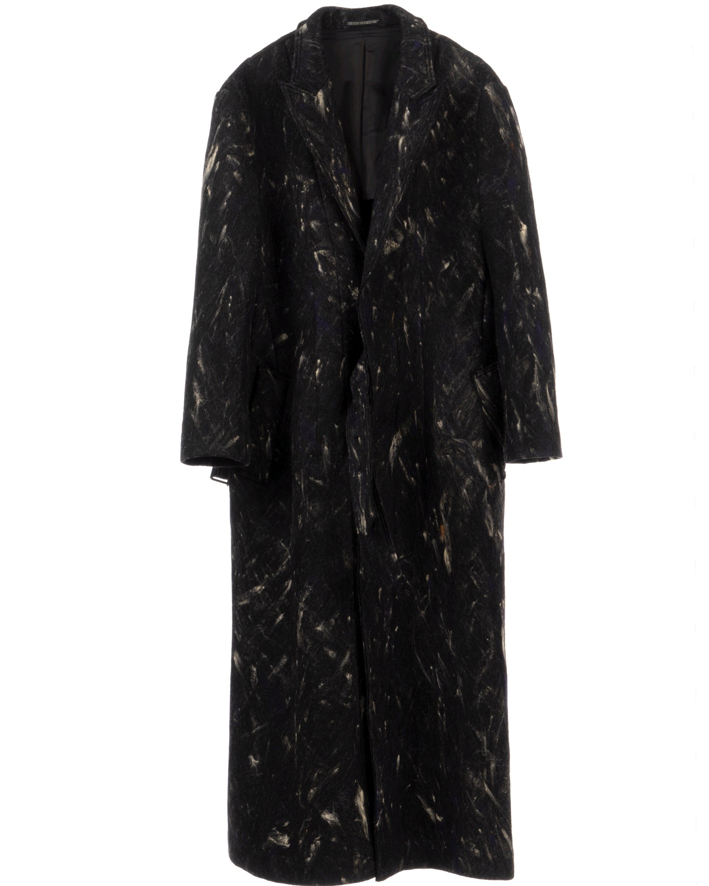 BLACK MARBLE COAT